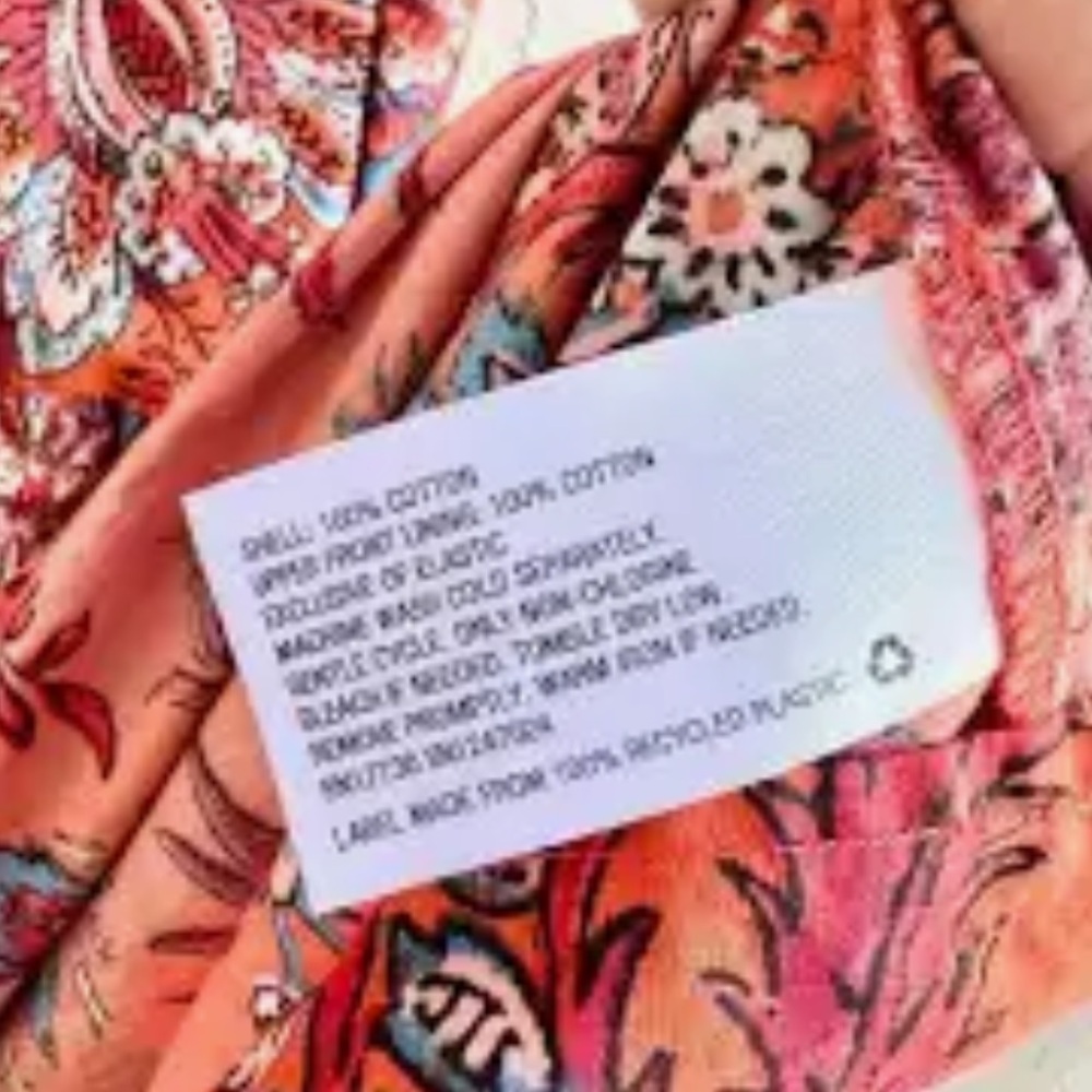 NWT RHODE X Target orange leafy floral print tiered plus size midi - Picture 8 of 8